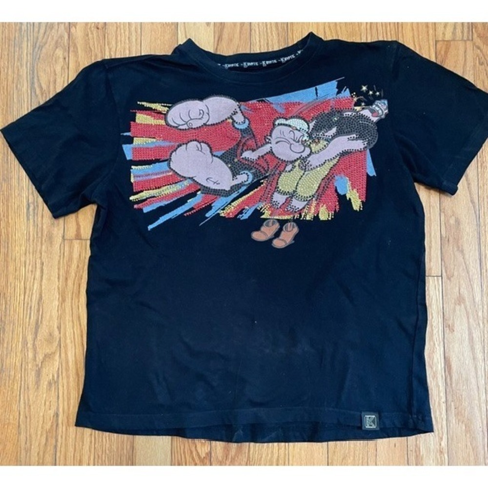 DEKRYPTIC x POPEYE Tee Rhinestones Men Women m Medium